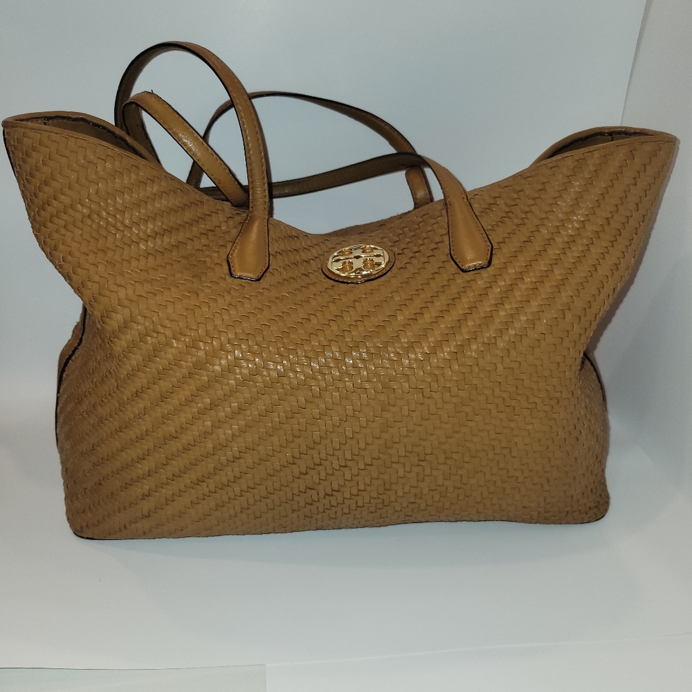 GUC TORY BURCH TAN LEATHER SHOULDER TOTE BAG